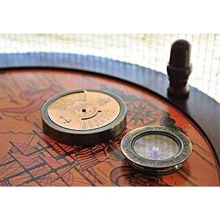 Foto 3 | Foto 3 | Set De Calendario Y Brújula De Latón Old Modern Handicrafts 8 X 8 X 2 Cm - Venta Internacional.