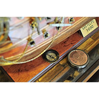 Foto 4 | Foto 4 | Set De Calendario Y Brújula De Latón Old Modern Handicrafts 8 X 8 X 2 Cm - Venta Internacional.