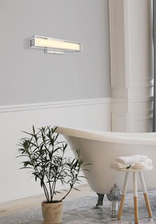Foto 2 | Foto 2 | Aplique De Pared Led Living District Aden 16'' Cromado Con Interruptor Cct - Venta Internacional.
