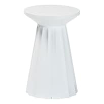 Mesa Ulmer Redonda De Metal Baxton Studio 30x30x43 Cm - Venta Internacional.