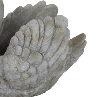 Foto 4 | Foto 4 | Maceta Benzara Jina Con Forma De Cisne De Terracota Gris  25 Cm - Venta Internacional.
