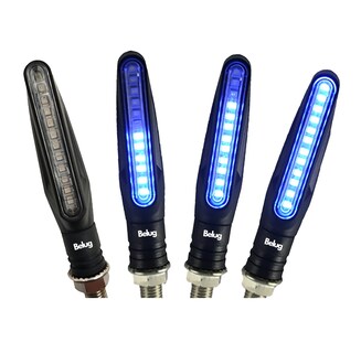Foto 1 | Foto 1 | Set 4pz Direccionales Led Belug Moto Secuencial Motocicleta Azul