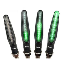 Set 4pz Direccionales Led Belug  Moto Secuencial Motocicleta Verde