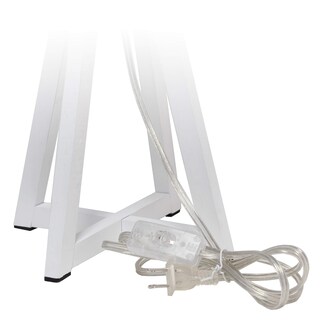 Foto 7 | Foto 7 | Lámpara De Mesa Diseño Simple Lt1069-wow Madera Blanca Con Pantalla De Tela - Venta Internacional.