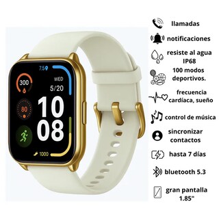 Foto 4 | Foto 4 | Bundle Smartwatch Filwans Gts Mini Dorado + Audifonos Sabala St-764