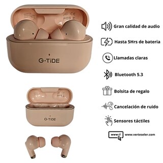 Foto 5 | Foto 5 | Bundle Smartwatch Filwans Gts Mini Dorado + Audifonos Gtide L22