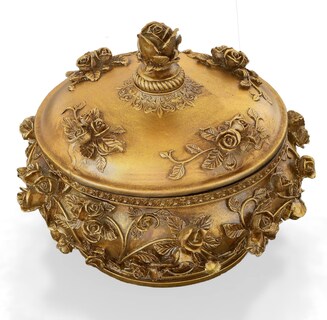 Foto 2 | Foto 2 | Joyero Decorativo Con Tapa Extraíble De Afd Home  Color Dorado - Venta Internacional.