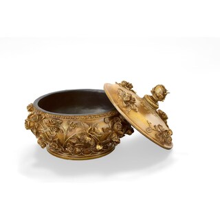 Foto 3 | Foto 3 | Joyero Decorativo Con Tapa Extraíble De Afd Home  Color Dorado - Venta Internacional.