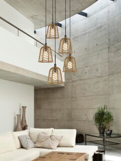 Foto 5 | Foto 5 | Lámpara Cal Parkton Con Colgante De Metal  60 W  Pantalla De Arpillera - Venta Internacional.