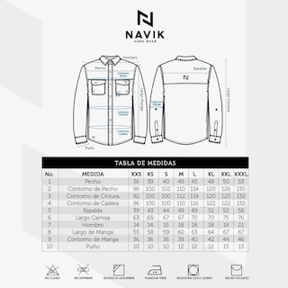 Foto 7 | Foto 7 | Camisa Navik Hardwear Manga Larga Platinum Caballero