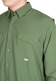 Foto 6 | Foto 6 | Camisa Navik Hardwear Manga Larga Verde Caballero
