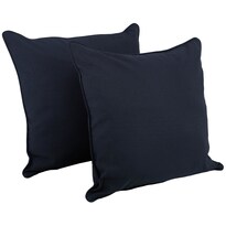 Set De 2 Almohadones Para Piso Blazing Needles 64x64x25 Cm Azul Marino - Venta Internacional.