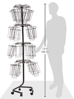 Foto 2 | Foto 2 | Display Storage Rack Safco 4128ch De 32 Bolsillos Con Alambre Giratorio - Venta Internacional.