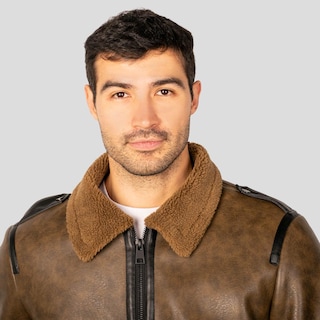 Foto 5 | Foto 5 | Chamarra Tipo Piel Para Hombre Con Bolsillos Greenlander Chocolate