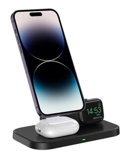 Foto 2 | Foto 2 | Base De Carga 3 En 1 Magnética Para Iphone Negro