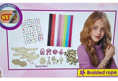 Foto 4 | Foto 4 | Kit De Manualidades 4 En 1 Crea Pulseras Trenzas Joyas Niña