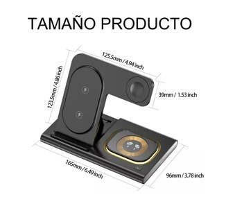 Foto 2 | Foto 2 | 4 En 1 Cargador Inalámbrico Para Iphone/iwatch/airpods