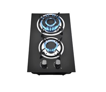 Foto 1 | Foto 1 | Parrilla a Gas 2 Quemadores de Vidrio Templado