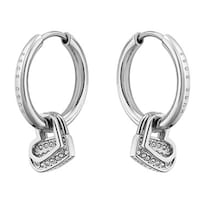 Aretes Para Mujer Boss Soulmate 1580219 Acero Plateado