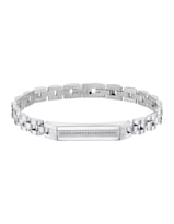 Pulsera Lotus Style Men In Black Para Hombre Ls2280-2/1 Plateado