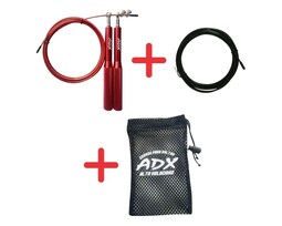 Adx Cuerda Aluminio Alta Velocidad 3mt+repuesto+bolsa Malla