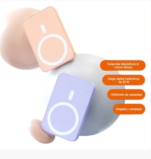 Foto 2 | Foto 2 | Pila Bateria Carga Inalámbrica Para Iphone Y Samsun