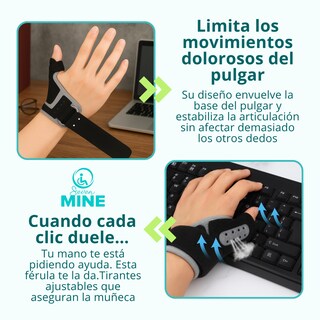 Foto 5 | Foto 5 | Muñequera Con Férula Para Pulgar Spica | Soporte Tendinitis
