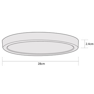 Foto 7 | Foto 7 | Estevez  Luminaria Led Para Sobreponer  Drum Eco  24 Watts  6500k  Color Blanco