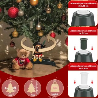 Foto 5 | Foto 5 | ''base Giratoria Eléctrica Para Árbol Navidad Pino Artificial Pedestales ''