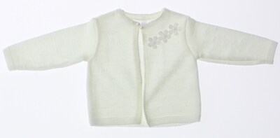 Foto 1 | Foto 1 | Suéter Para Niña Chicos Olé 4008 Blanco Elegante Con Flores