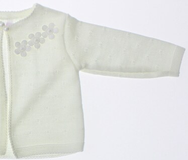 Foto 2 | Foto 2 | Suéter Para Niña Chicos Olé 4008 Blanco Elegante Con Flores