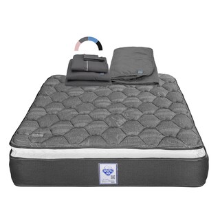 Foto 1 | Foto 1 | Colchón Spring Air Aries King Size + Protector De Colchón Lux + Juego De Sábanas Royal