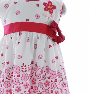 Foto 2 | Foto 2 | Vestido Para Niña Chicos Olé 3932 Blanco Con Flores