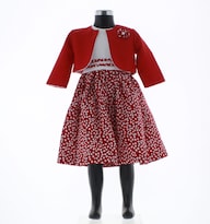 Vestido Para Niña Chicos Olé 3938 Rojo Elegante