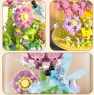 Foto 4 | Foto 4 | Juego Xtellar De Bloques Construcción Ramo Flores 568pcs