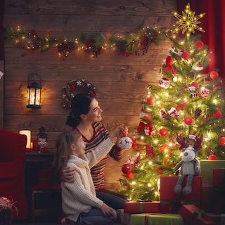 Foto 3 | Foto 3 | ''estrellas De Navidad Para Árbol De Decoracion Adornos 32cm Dorado ''