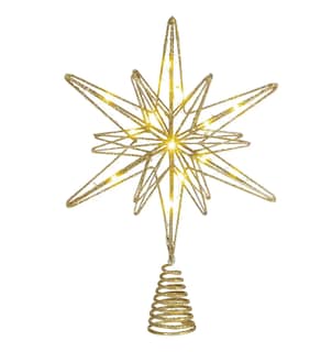 Foto 4 | Foto 4 | ''estrellas De Navidad Para Árbol De Decoracion Adornos 32cm Dorado ''