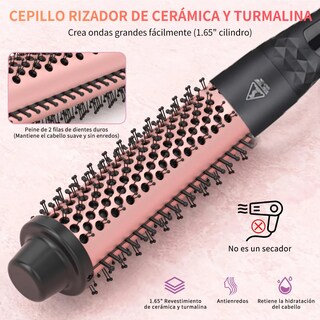 Foto 3 | Foto 3 | Juego De Varita Rizadora De Pelo 3 En 1 Rosa