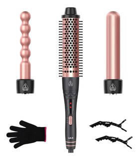 Foto 1 | Foto 1 | Juego De Varita Rizadora De Pelo 3 En 1 Rosa
