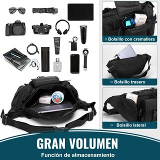 Foto 4 | Foto 4 | Cangurera Lab.g  Impermeable Riñonera Deportiva Negro