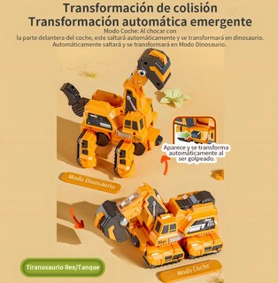 Foto 2 | Foto 2 | Coche Transformable Xtellar Braquiosaurio Verde 2 En 1 – Dinosaurio Y Vehículo Moderno