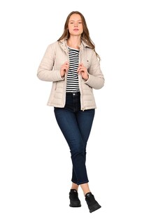 Foto 1 | Foto 1 | Chamarra Ferrioni Beige Dama