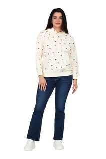 Foto 1 | Foto 1 | Sudadera Ferrioni Blanco Dama