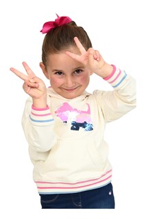 Foto 3 | Foto 3 | Sudadera Ferrioni Blanco Niña