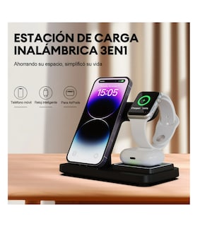 Foto 2 | Foto 2 | Cargador Inalámbrico 3 En 1 Compatible Para Iphone