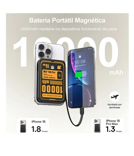 Foto 3 | Foto 3 | Cargador Portátil Magnético Carga Rápida Pd 22.5w Compatible Con Iphone
