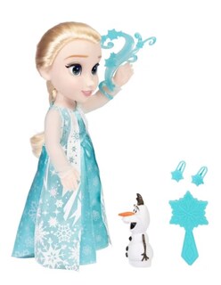 Foto 3 | Foto 3 | Muñeca Elsa Disney Frozen Mi Amigo Cantante Con Olaf Azul Frases Y Accesorios