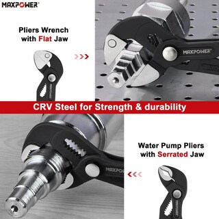 Foto 4 | Foto 4 | Maxpower - Juego De Alicates De Junta Deslizante Llave De Alicates De 10 Pulgadas Y Alicates De Bom