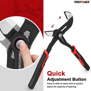 Foto 5 | Foto 5 | Maxpower - Juego De Alicates De Junta Deslizante Llave De Alicates De 10 Pulgadas Y Alicates De Bom