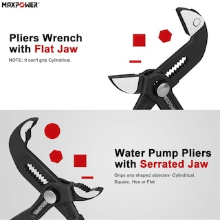 Foto 7 | Foto 7 | Maxpower - Juego De Alicates De Junta Deslizante Llave De Alicates De 10 Pulgadas Y Alicates De Bom
